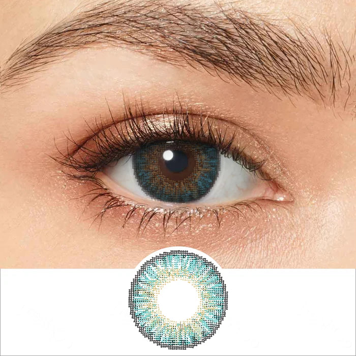 Turquoise Tease Color Contacts 3 Tone
