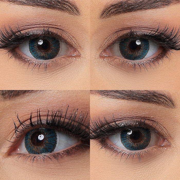 Turquoise Tease Color Contacts 3 Tone