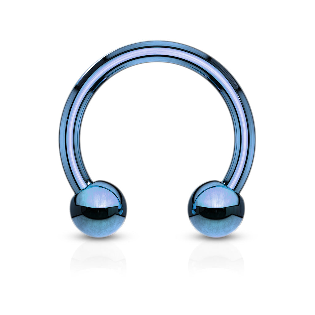 16G Titanium Anodized  Horseshoes